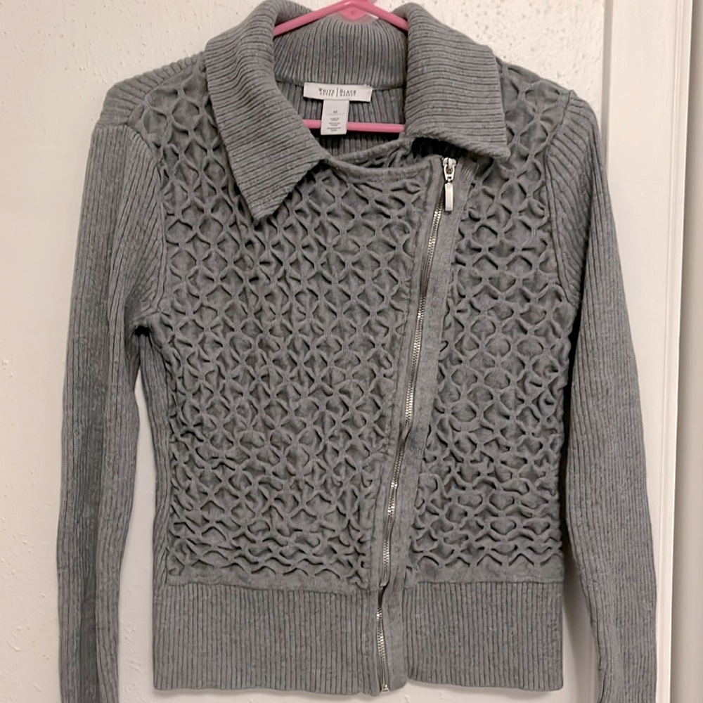 White House | Black Market Sweater Full Zip